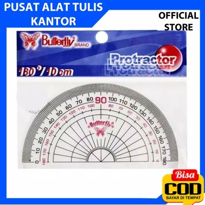 

Penggaris Busur Butterfly 180 derajat/ 10cm