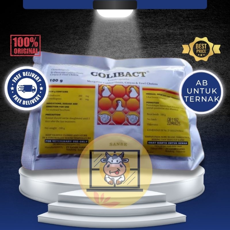 COLIBACT Serbuk 100 gram Obat Ayam Babi Colibacillosis Coryza Fowl Cholera