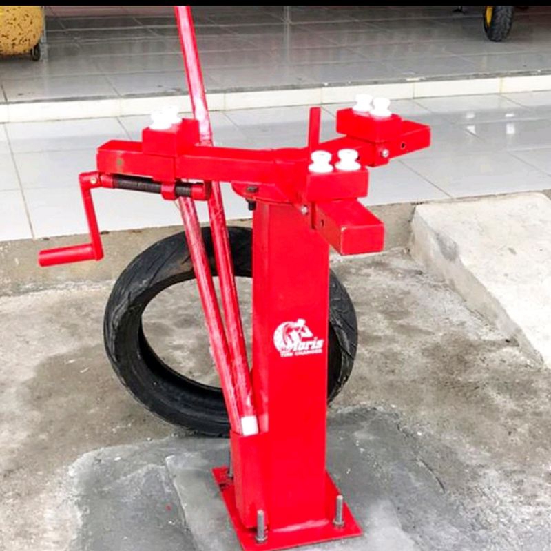 ALAT BUKA BAN MOTOR BONGKAR PASANG BAN TUBLES NON TUBLES TYRE CHANGGER MANUAL