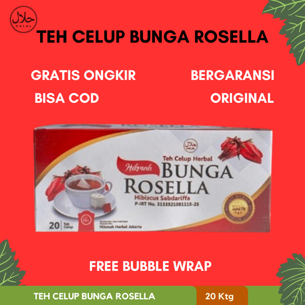 

Teh Celup Bunga Rosella / Rosela Hikmah ASLI