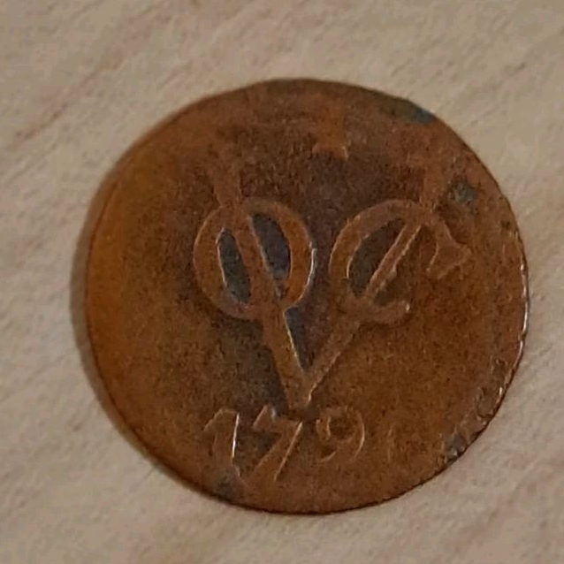 Koin VOC 2 Duit Tahun 1790