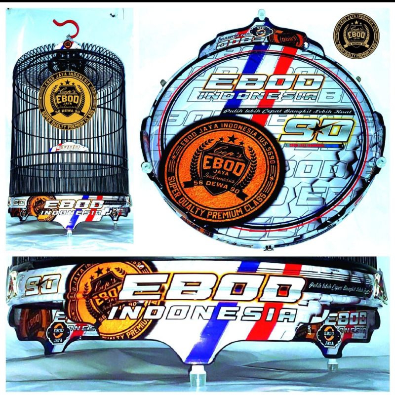 KANDANG SANGKAR MURAI EBOD JAYA PVC DECAL EBOD INDONESIA NO 2