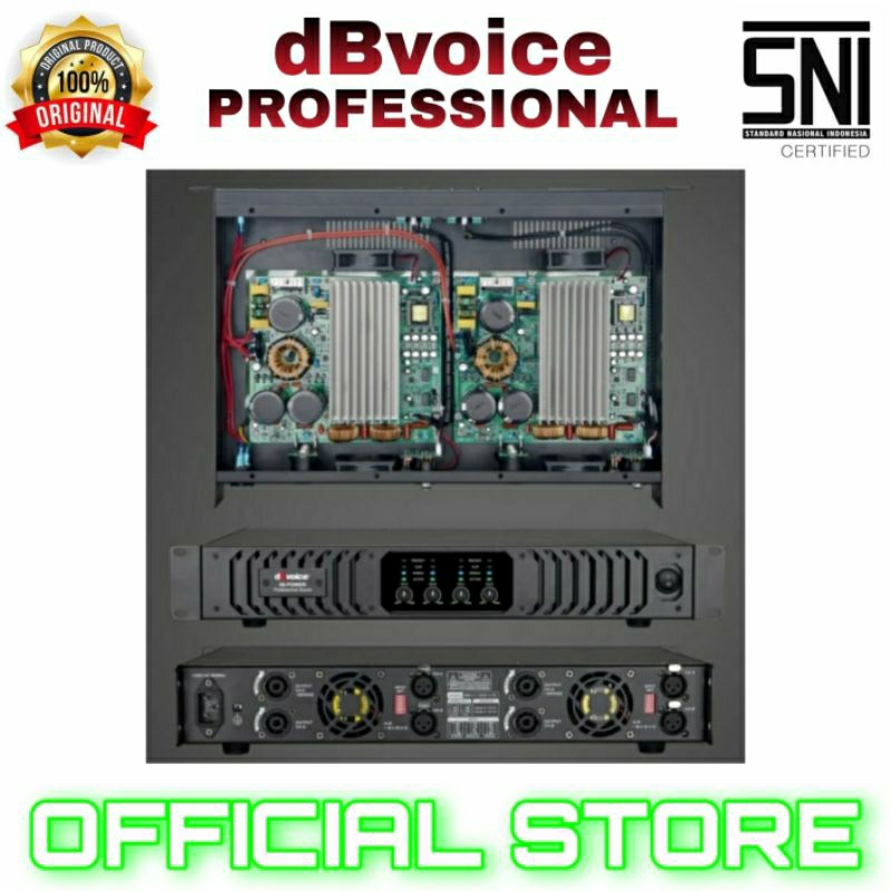 power amplifier 4 channel db voice 48 original power amplifier class d