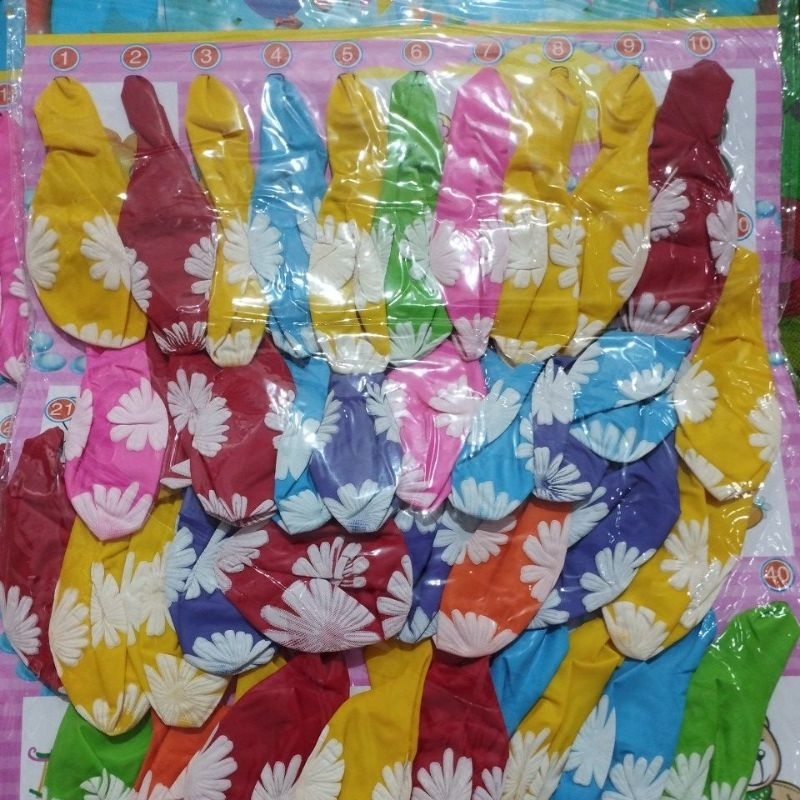 TOKODIPADANG1 balon renteng ulang tahun isi 40 pcs balon papan balon renceng