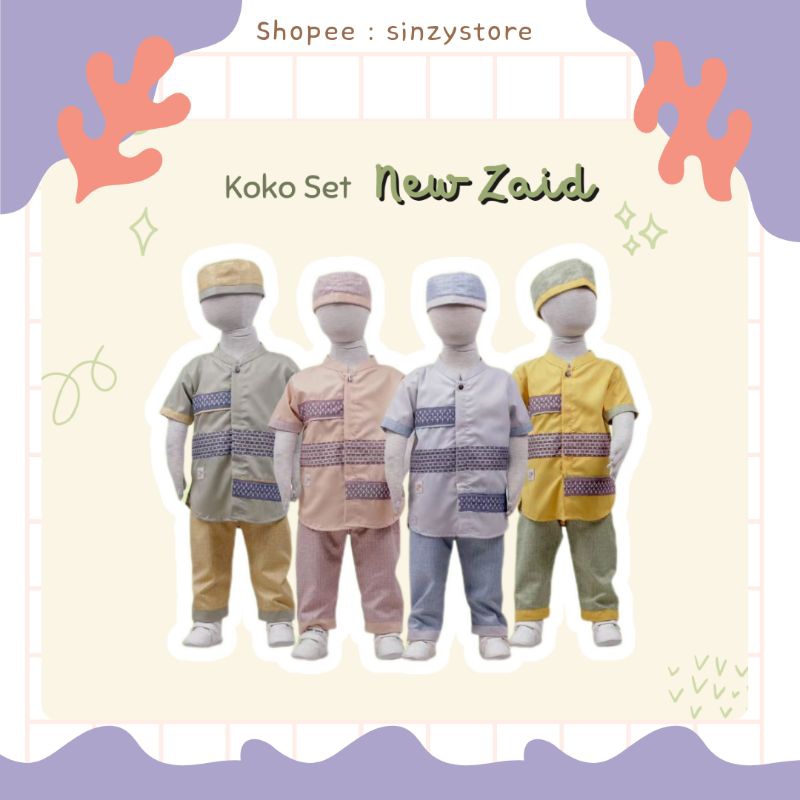 VELIZA Koko Bayi Koko Anak Set New Zaid Best Seller
