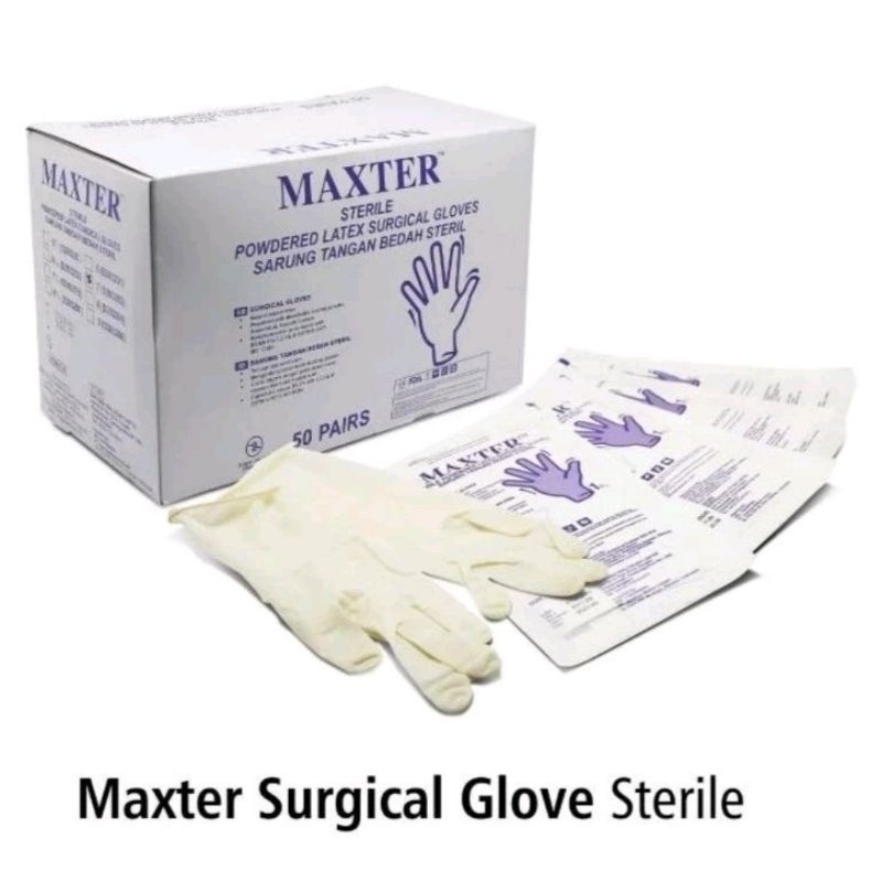 Maxter Steril Gloves Handscoon Steril