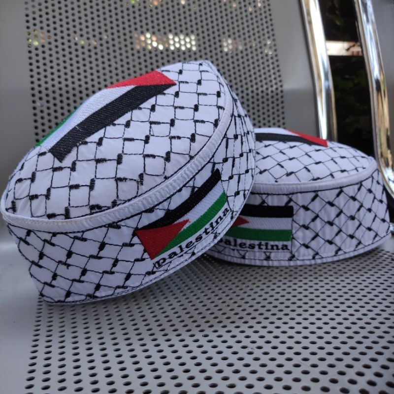 Rpahala peci Palestina peci bordir Palestina peci songkok nasional peci Indonesia