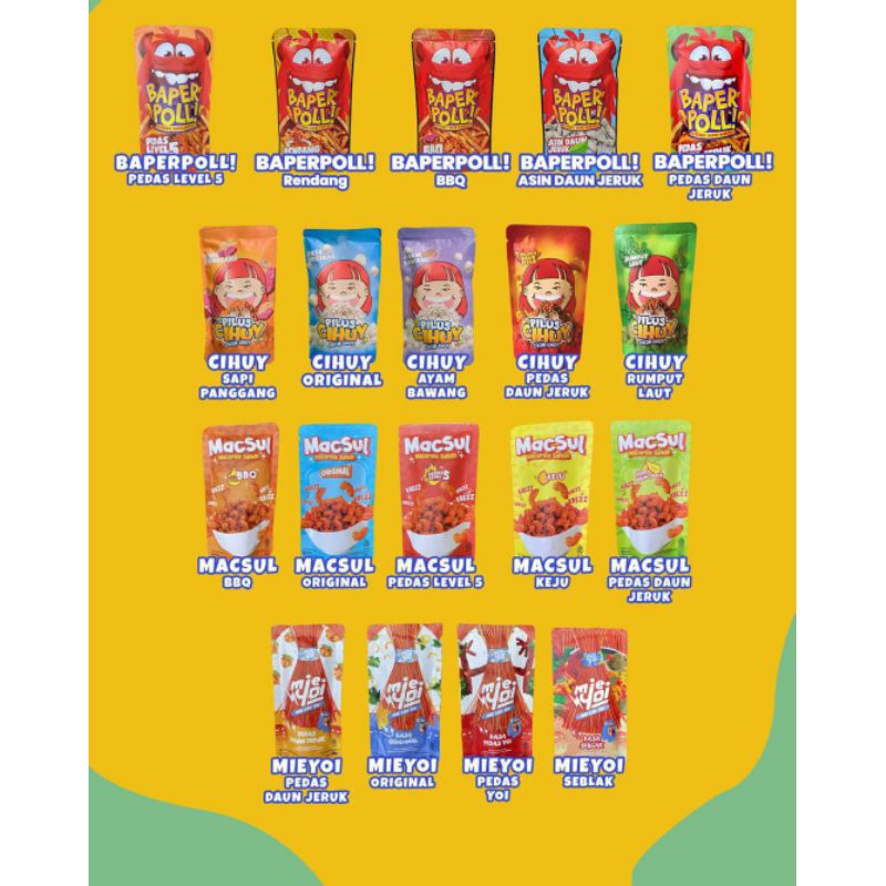

CEMILAN Basreng BAPERPOLL!!!, Macaroni MASCUL, MIEYOI, CIHUY