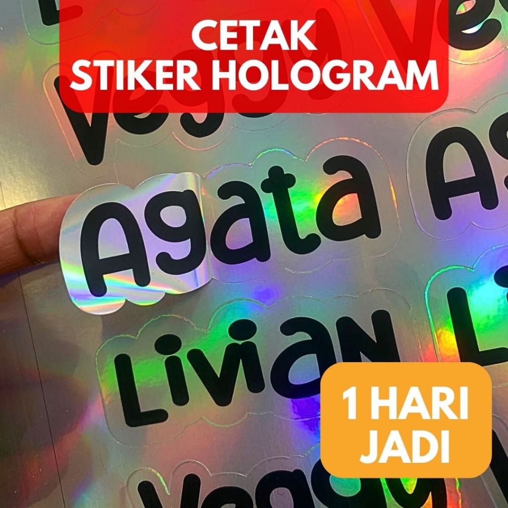 

Cetak Stiker Label Hologram A3+/ Print Stiker Cutting Hologram / Stiker hologram