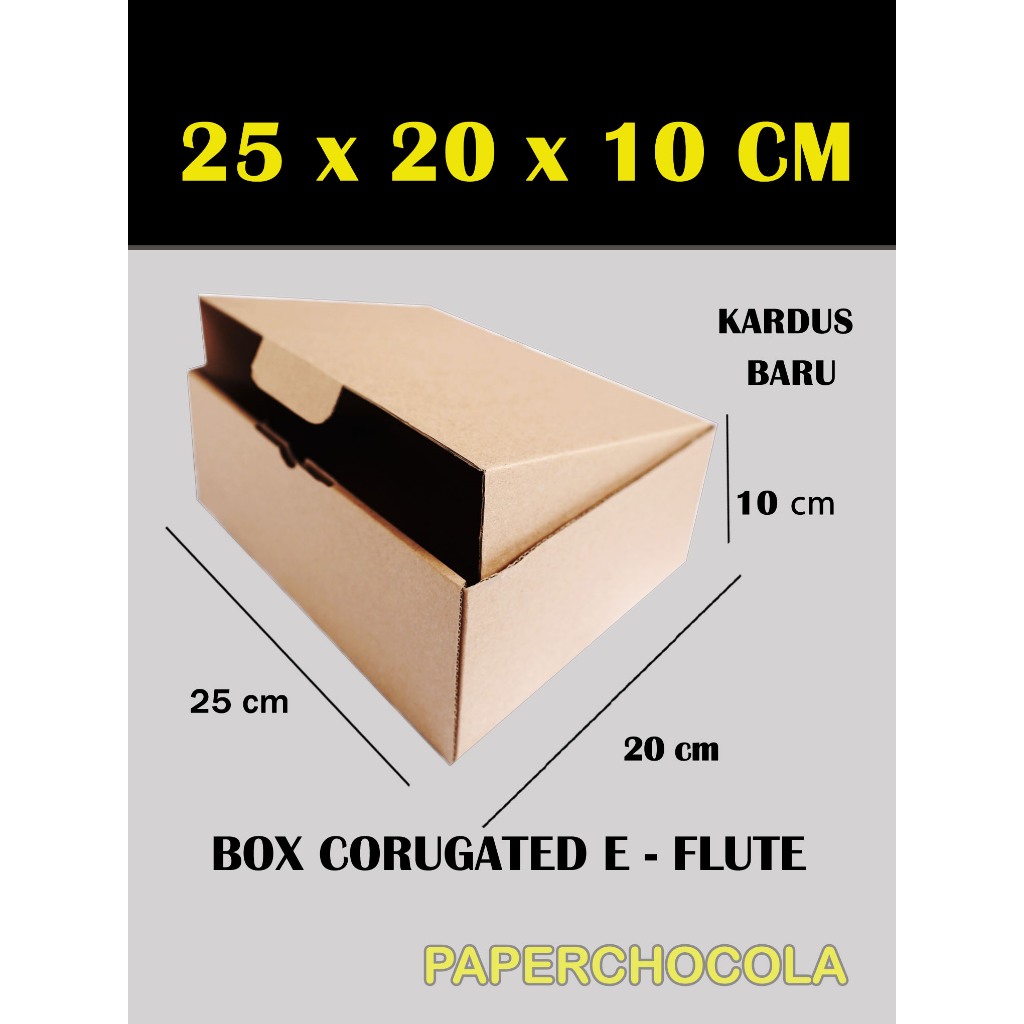 

KARDUS 25x20x10 Cm /BOX KARTON CORUGATED DIECUT E - FLUTE