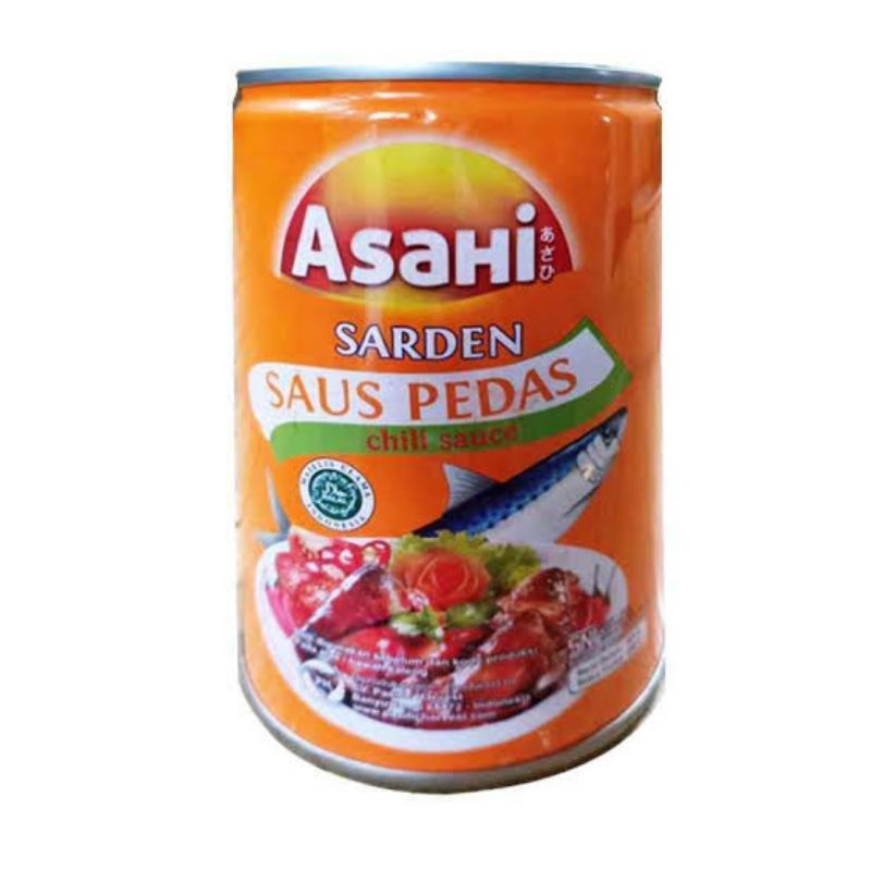 

Sarden Asahi Sardines Saus Tomat / Saus Pedas 425gram