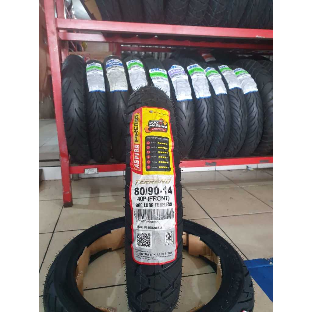 BAN ASPIRA PREMIO TERRENO 80/90-14 TUBELESS