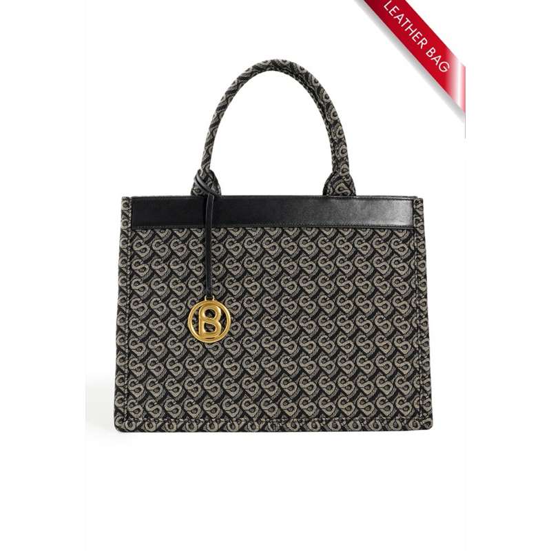 Buttonscarves - Bimu Kacquard Totebag Large black