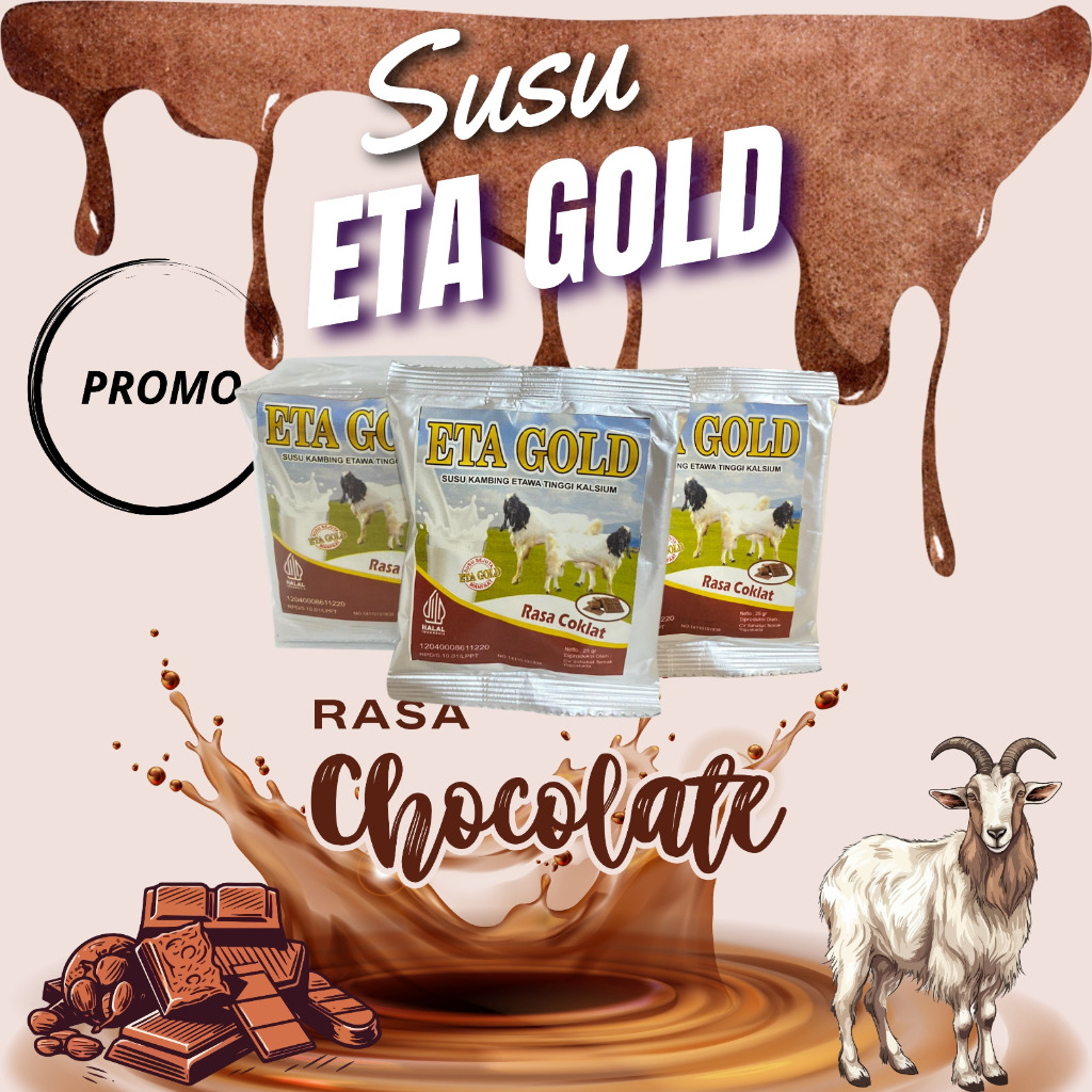 

ETTA GOLD PREMIUM, SUSU BUBUK ALAMI, SUSU RENDAH KALORI. SUSU KAMBING BERKUWALITAS