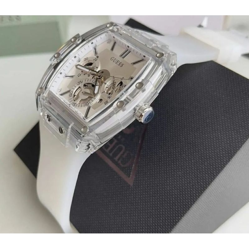 jam tangan wanita guess karet putih