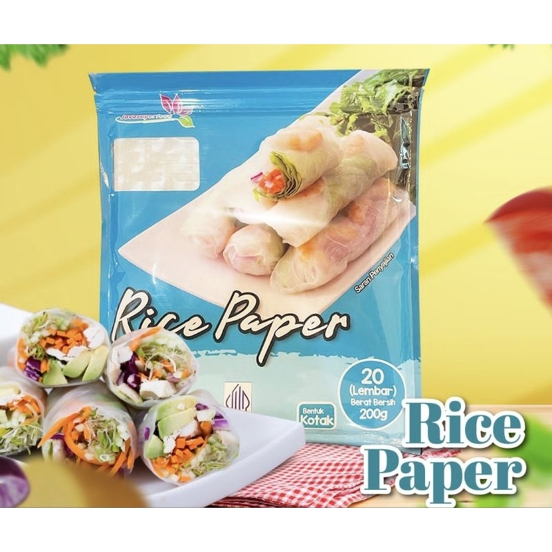 

Rice paper / papper / vietnam spring roll / lumpia sehat / salad roll