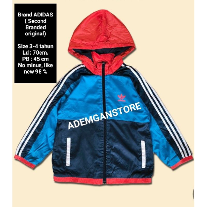 Jaket Anak ADIDAS ( 3-5 Tahun ) Original Branded