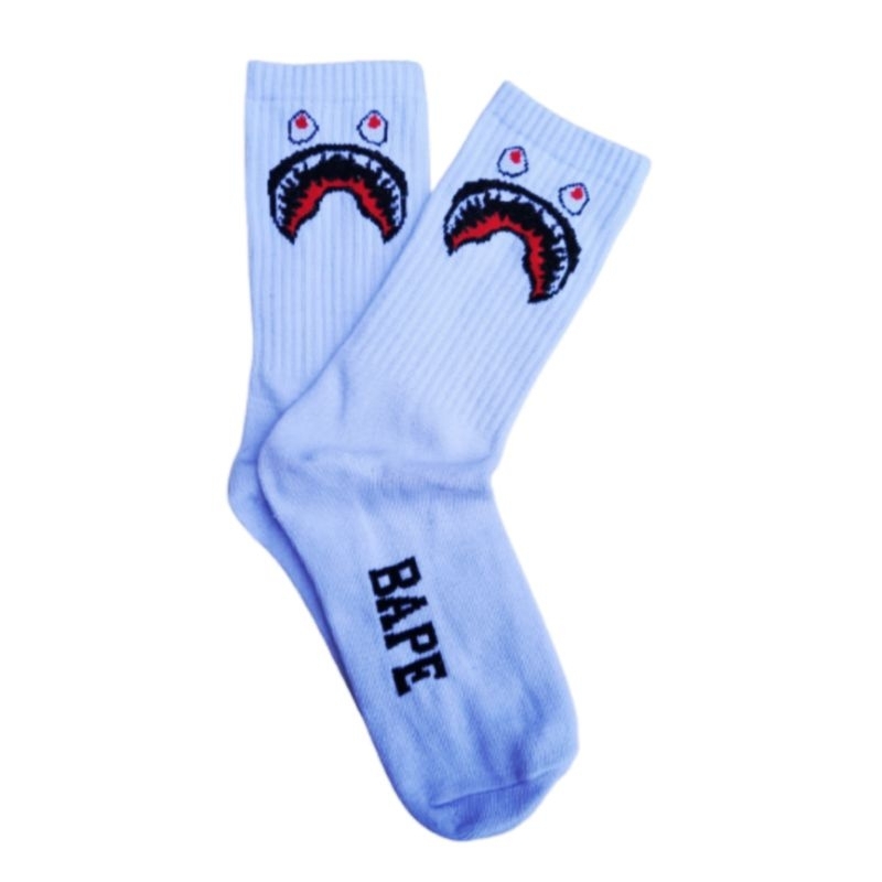 Kaos Kaki Oldschool - Bape Putih - JJ Official