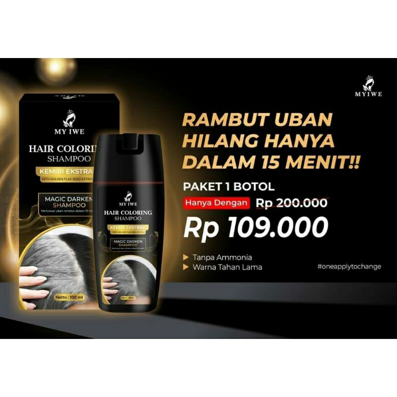 coloring sampo my iwe anti uban/sampo penghitam uban