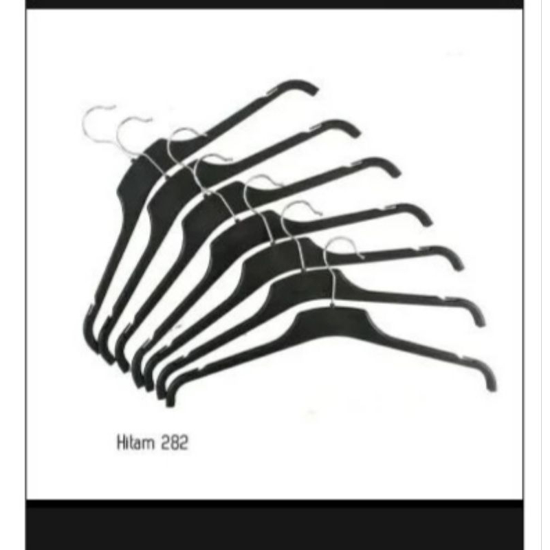 hanger plastik hitam distro anak-anak/lusin