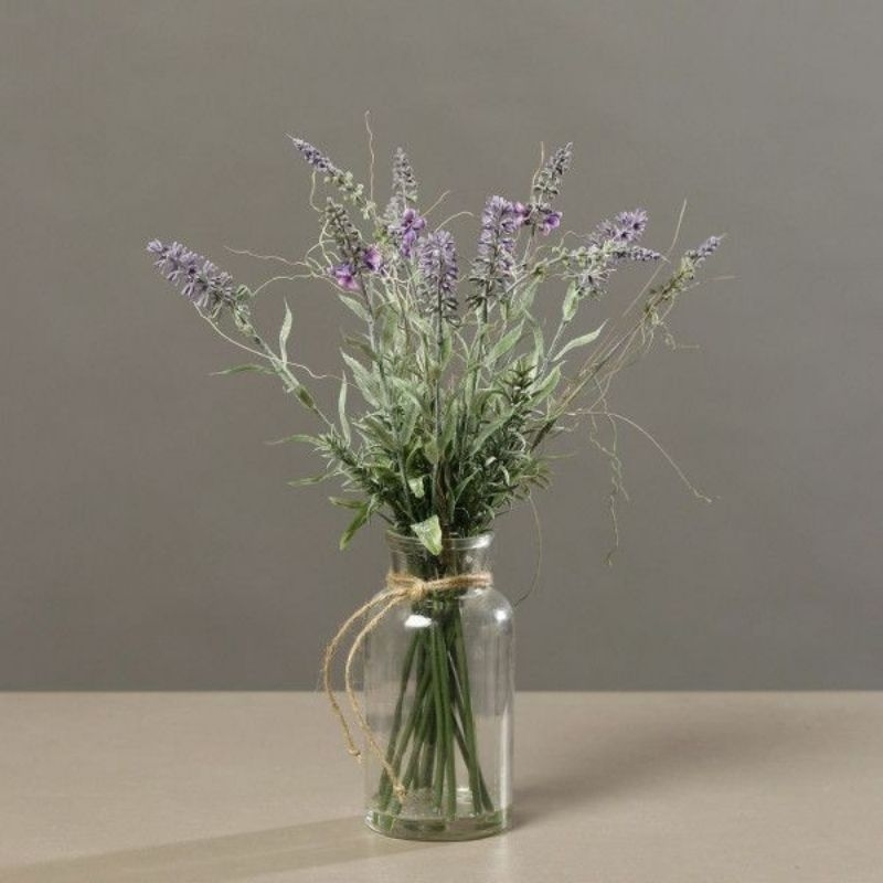 Vas Bunga Kaca Bening Hias Minimalis Glass Flower Pot Bunga Kaca Warna