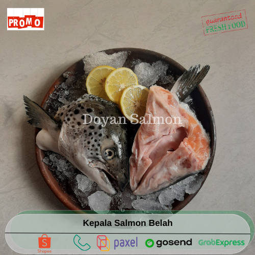 

Kepala Salmon Belah / Head Salmon - Sudah Bersih