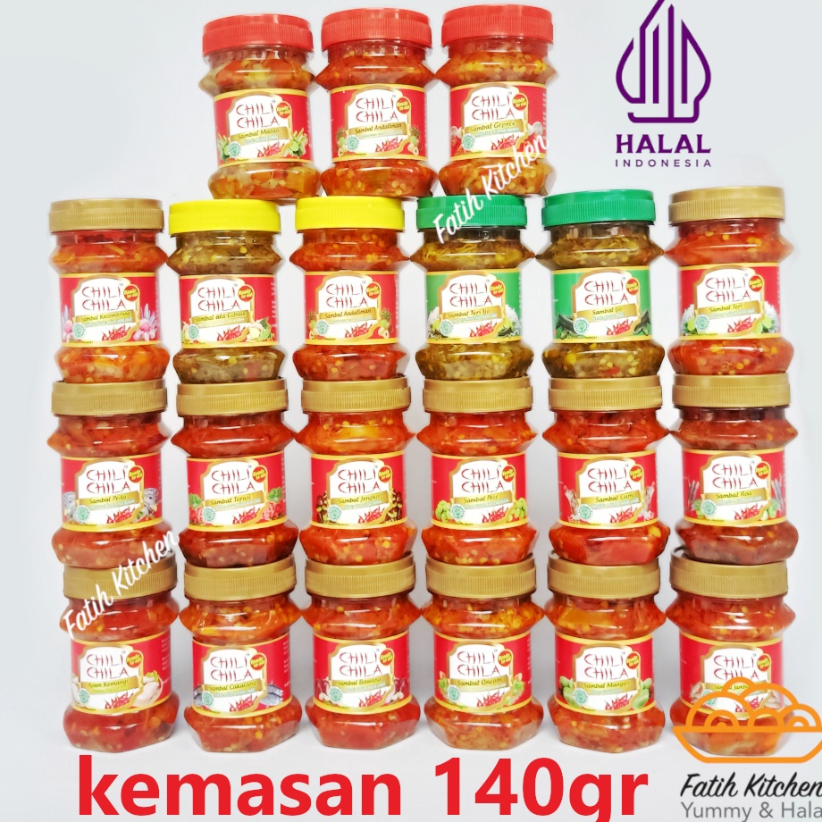 

Selalu Baru Chili Chila Sambal 14 gr Banyak Rasa Banyak Varian Sambal Cumi Geprek Roa Matah Kecombrang dll