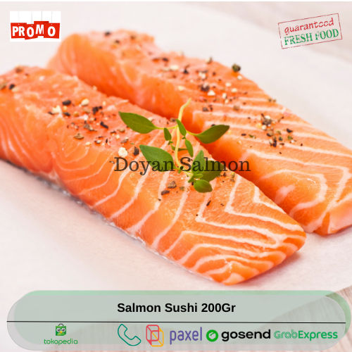 

SALMON SUSHI 200g / Salmon Sashimi Premium - Siap Makan