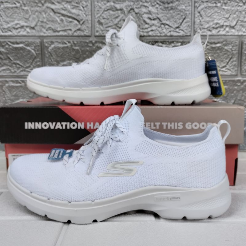 Sepatu Skechers Go Walk 6 Radiant Summer Cewek Sale