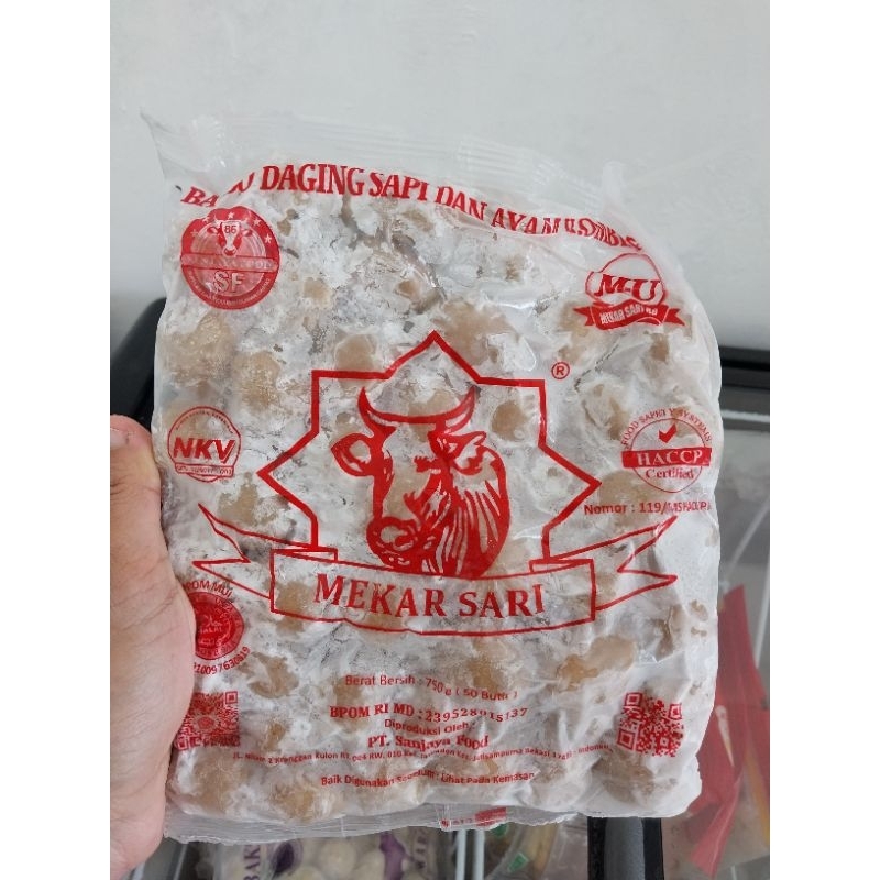 

bakso mekarsari isi 50 pcs