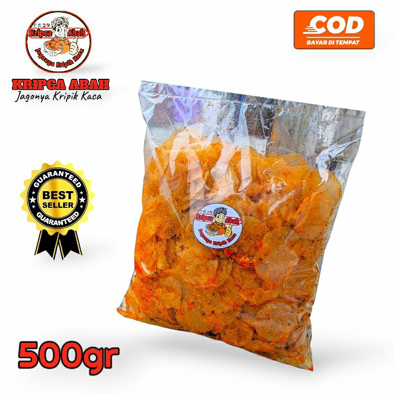 

KRIPIK KACA / KRIPIK KACA 500gr DAUN JERUK / KRIPIK KACA REMPAH BELEDAG / KRIPCA ABAH