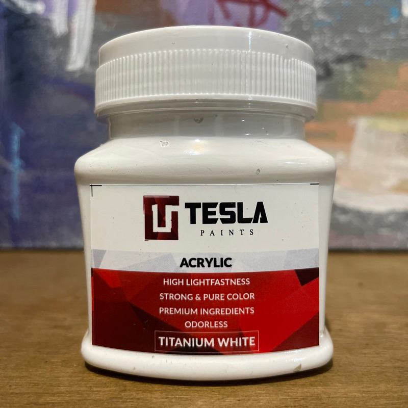 

TESLA PAINTS - ACRYLIC - TITANIUM WHITE 125 ML