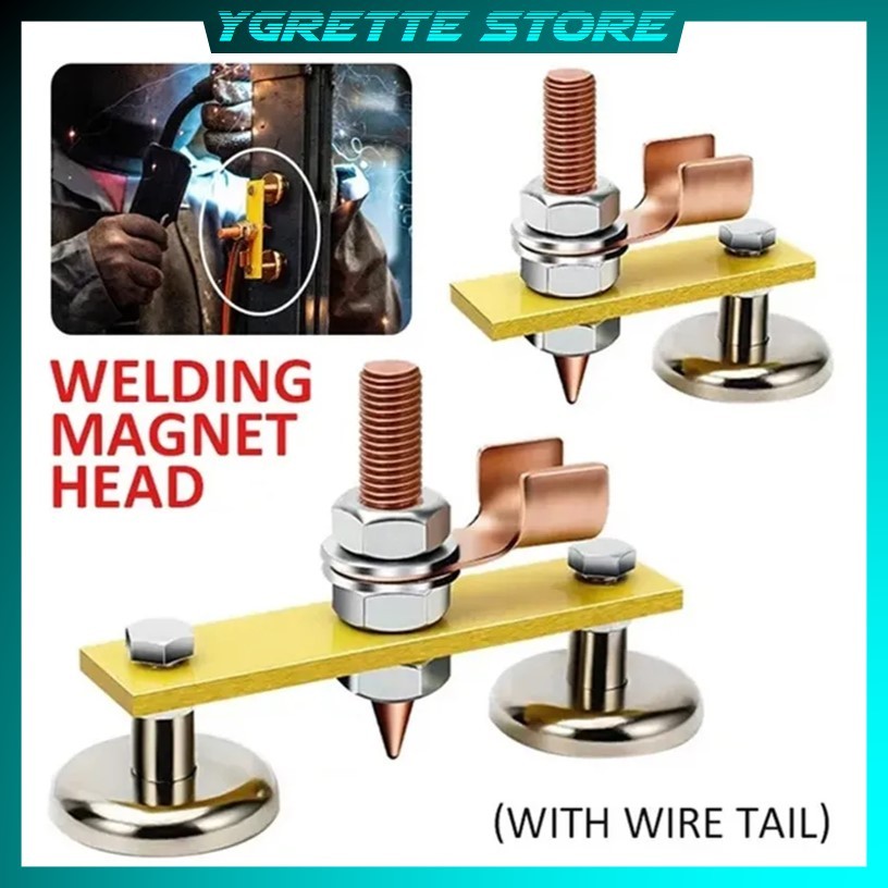 YGRETTE - KLEM TANG LAS MAGNET untuk Kabel Massa Mesin TRAVO Las Listrik Magnet Welding Ground (Kepa