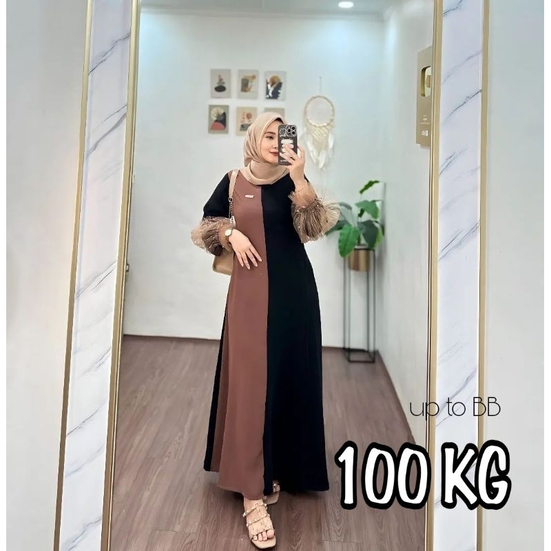 BAJU GAMIS SIMPLE WANITA ELEGAN