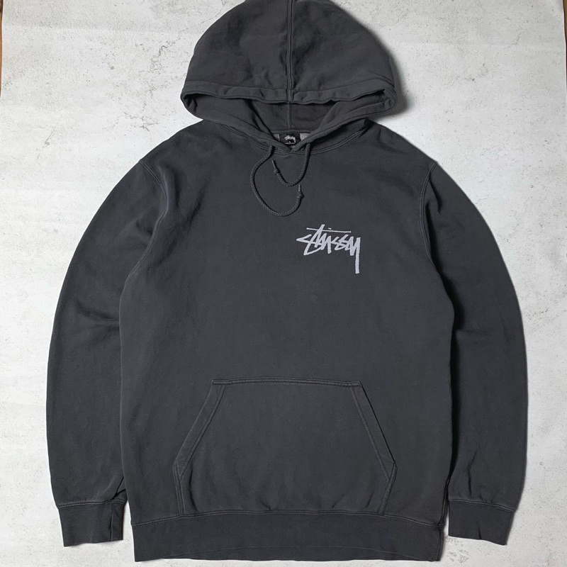 stussy stock pigment dyed hoodie original