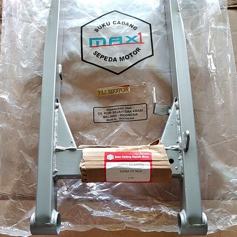 Garpu belakang swing arm fork supra fit new warna silver ori MAX1