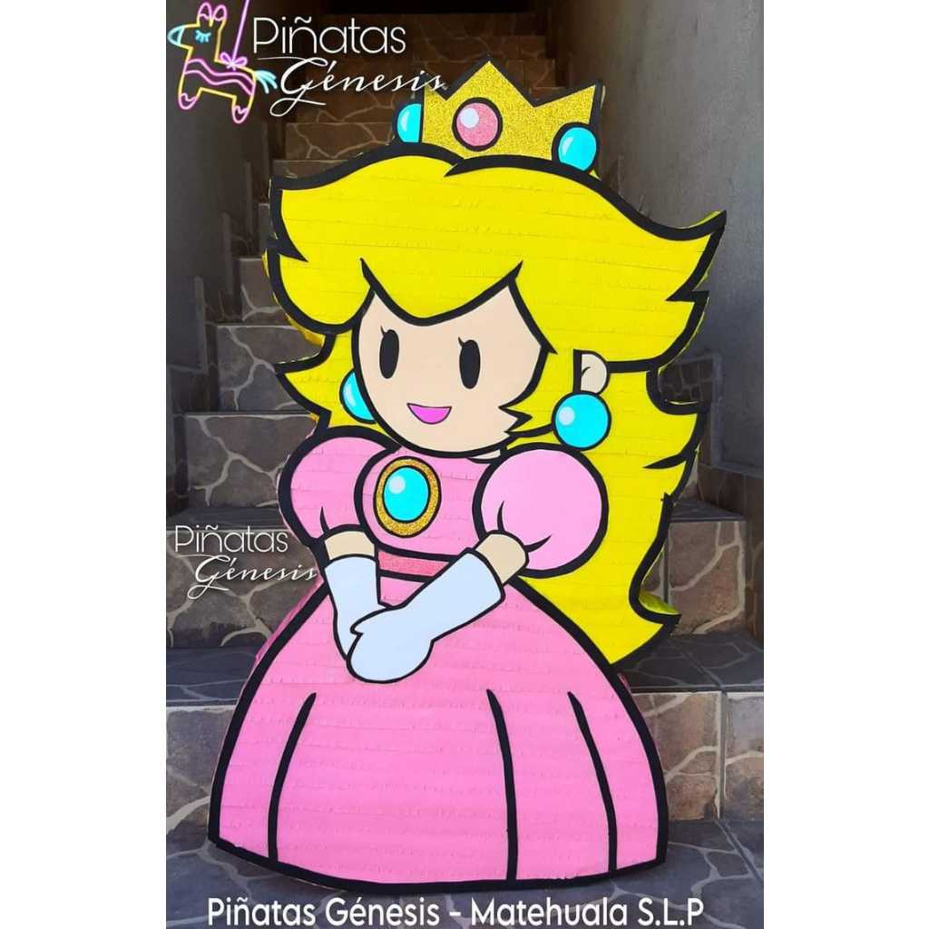 Pinata Pukul/Pinata Tarik karakter ulang tahun motif princess peach