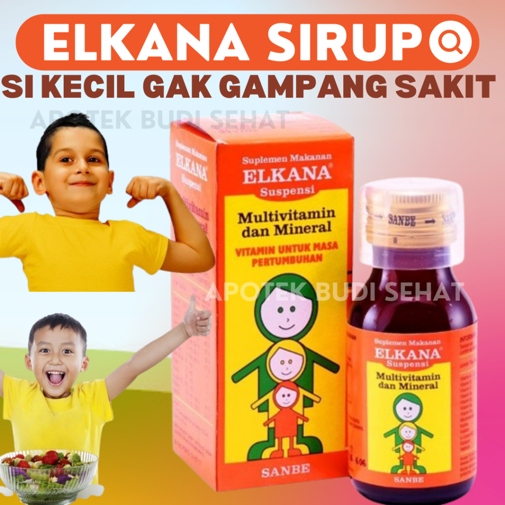 Elkana Sirup Elkana CL Vitamin Anak Minyak Ikan Anak Penambah Nafsu Makan Anak