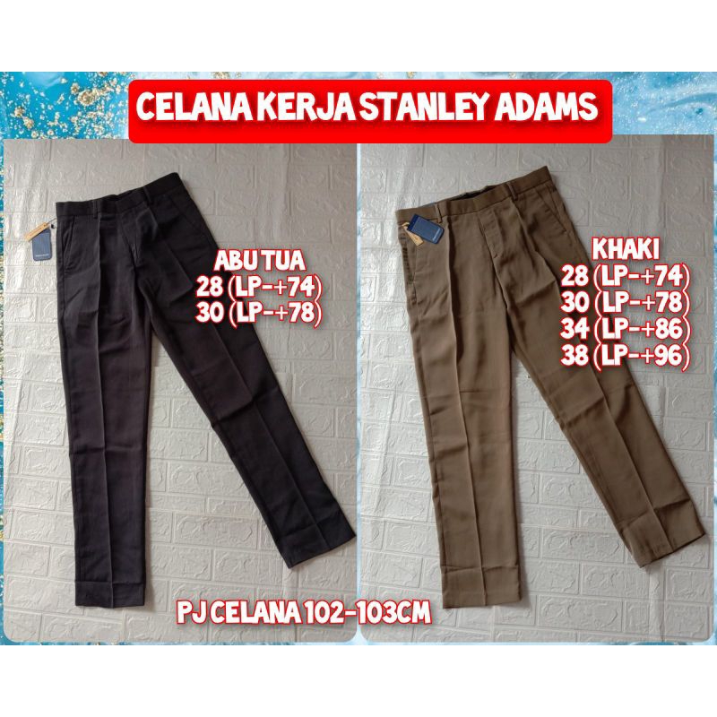 celana kerja Stanley Adams