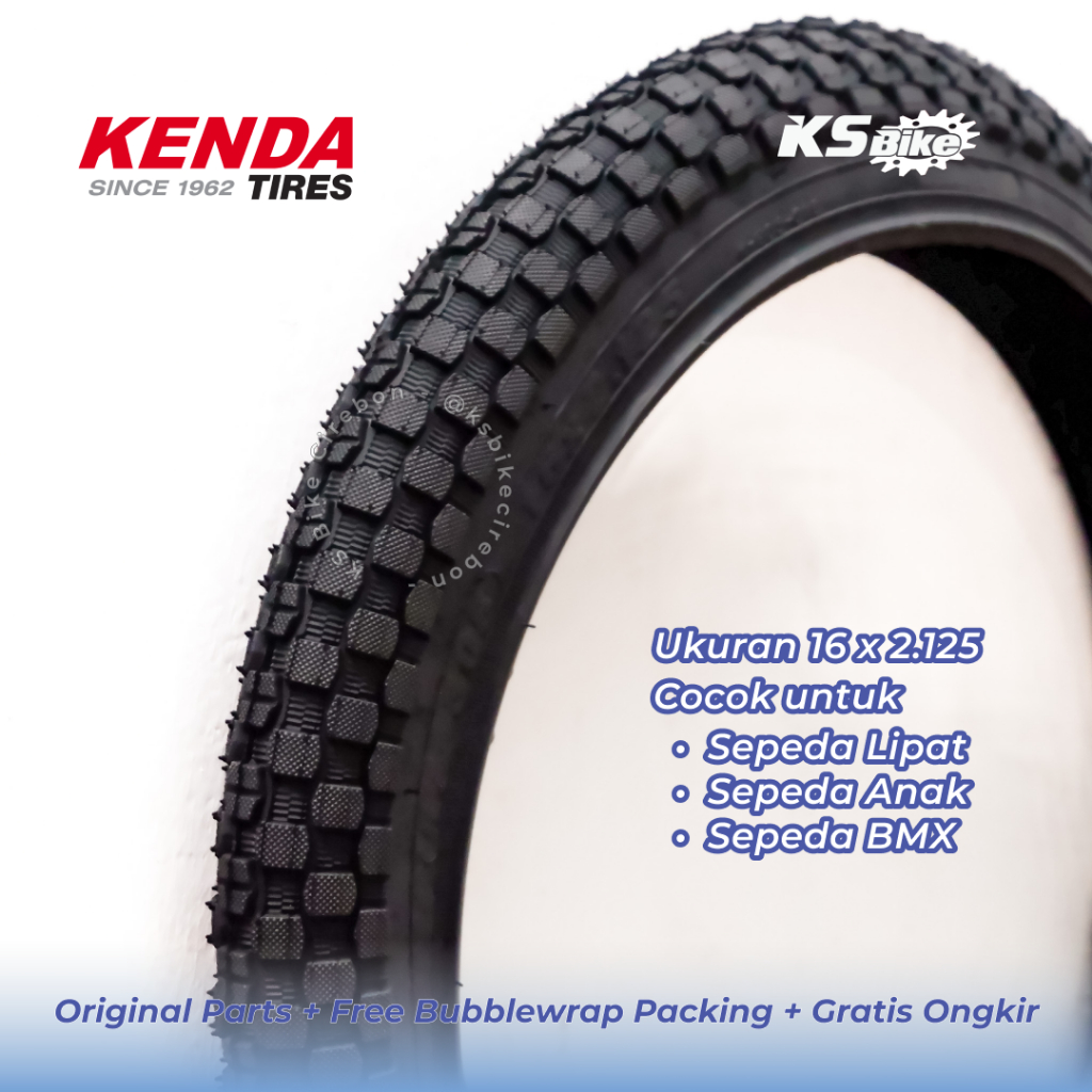 Ban Luar Sepeda 16 x 2.125 Kenda Atlantis K905 Bear - Ban Roda Sepeda Lipat Anak Ring 16 Toko Sepeda