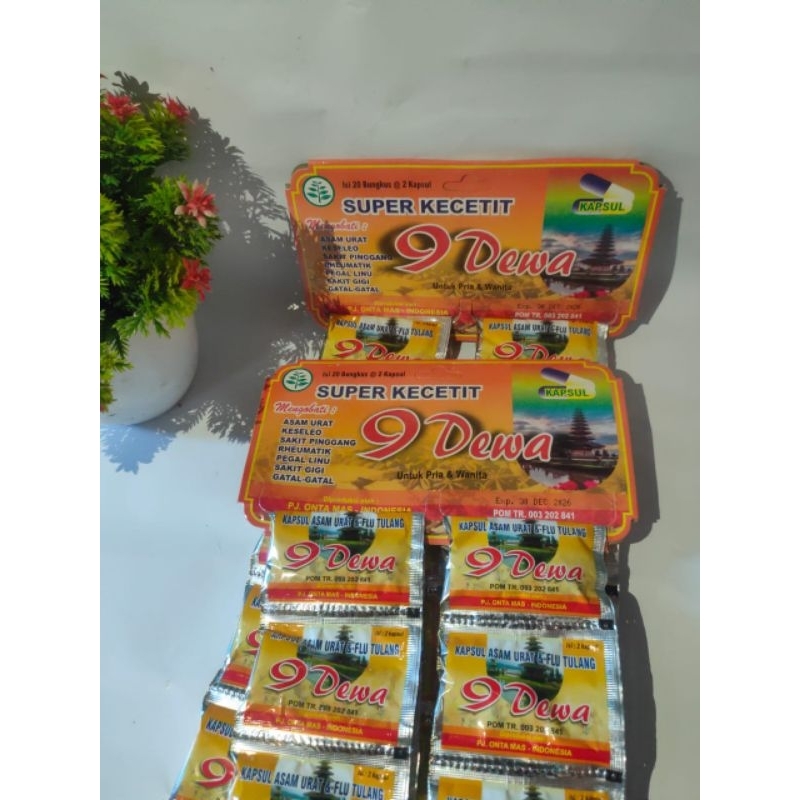 Kapsul 9 Sembilan Dewa Asam Urat Pegalinu 100% ORIGINAL