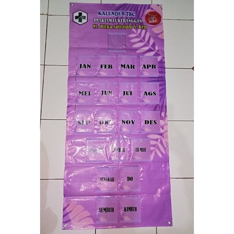 

Kantong Kalender TBC Ukuran 55x125 cm Custom