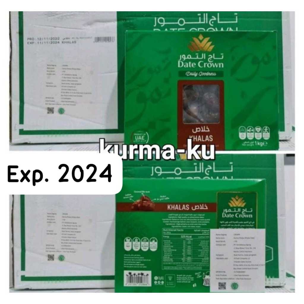 

kurma Date crown khalas 1kg Premium