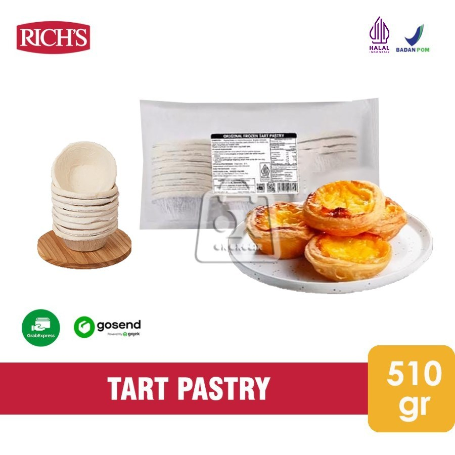 

Rich Frozen Tart Pastry Original isi 30 (510 gr) KHUSUS INSTANT