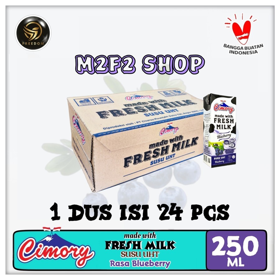 

Susu Cimory Fresh Milk Kotak UHT Bluberi | Blueberry - 250 ml (Kemasan Karton)