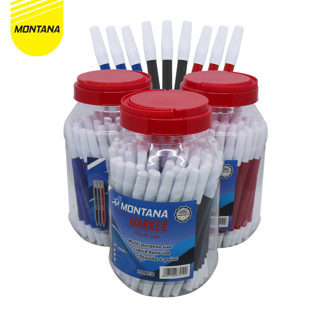 

Spidol warna isi 1 pcs merk montana marker mp888 pemanen permanent murah