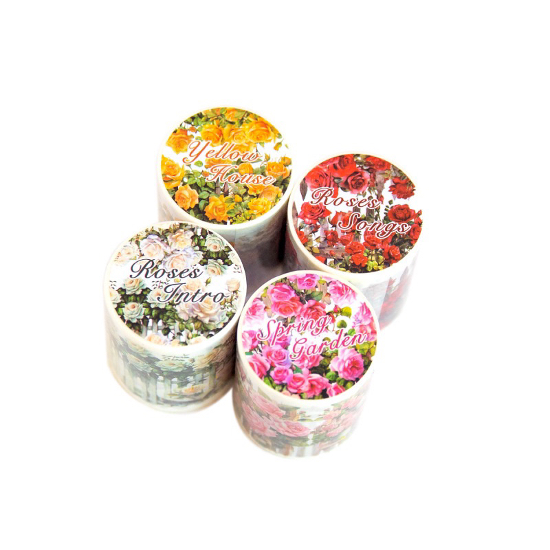 

Washi tape selotip pagar bunga mawar 50 mm