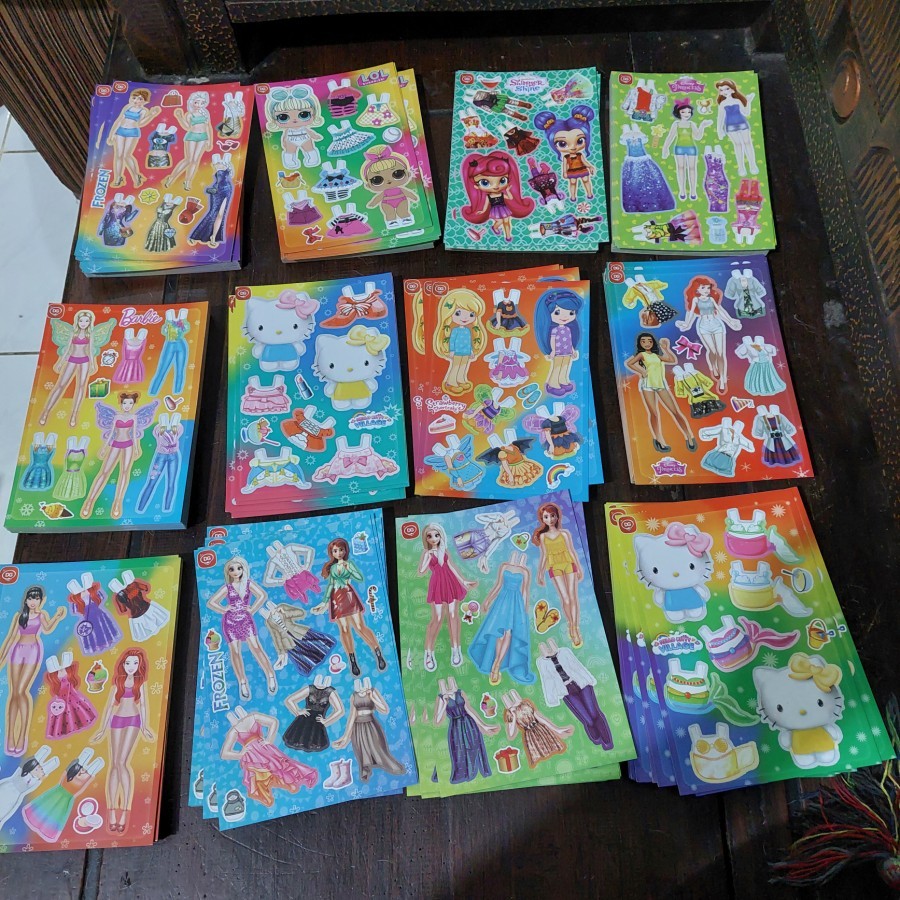 MAINAN ANAK BONEKA KERTAS BP MAINAN JADUL 36 pcs