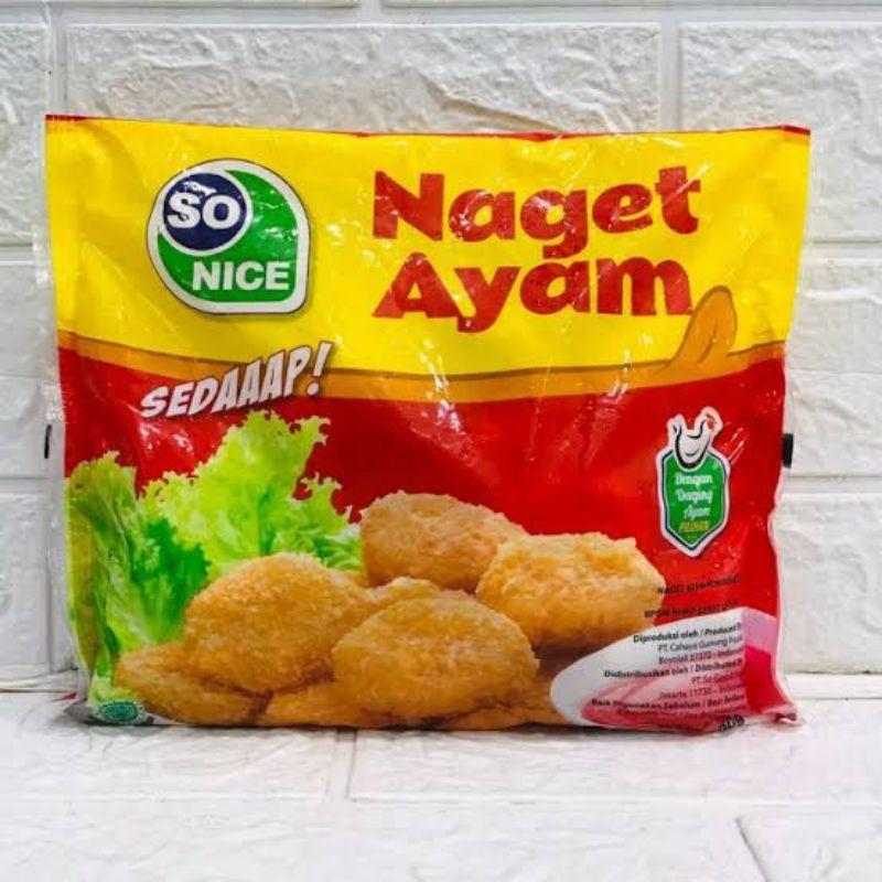 So Nice NUGGET AYAM 500gr SoNice Chicken Naget 500gr