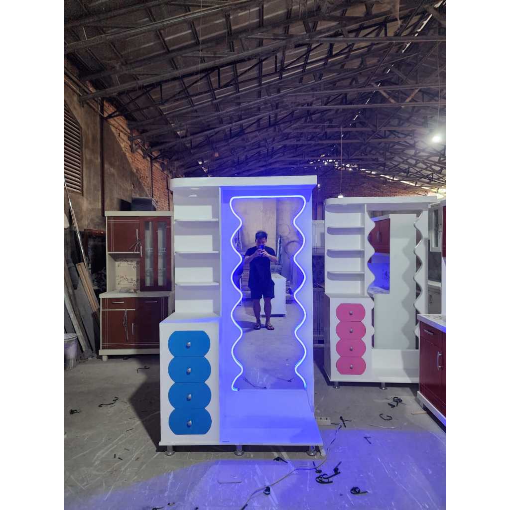 meja rias/meja rias lampu/meja rias LED